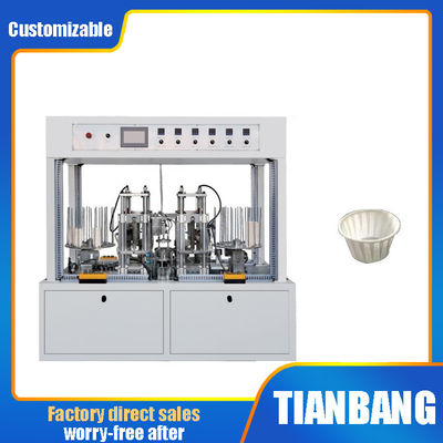 Automatische doppelte Positions-Falten-Maschinen-Kuchen-Schalen-Maschine JKB-C